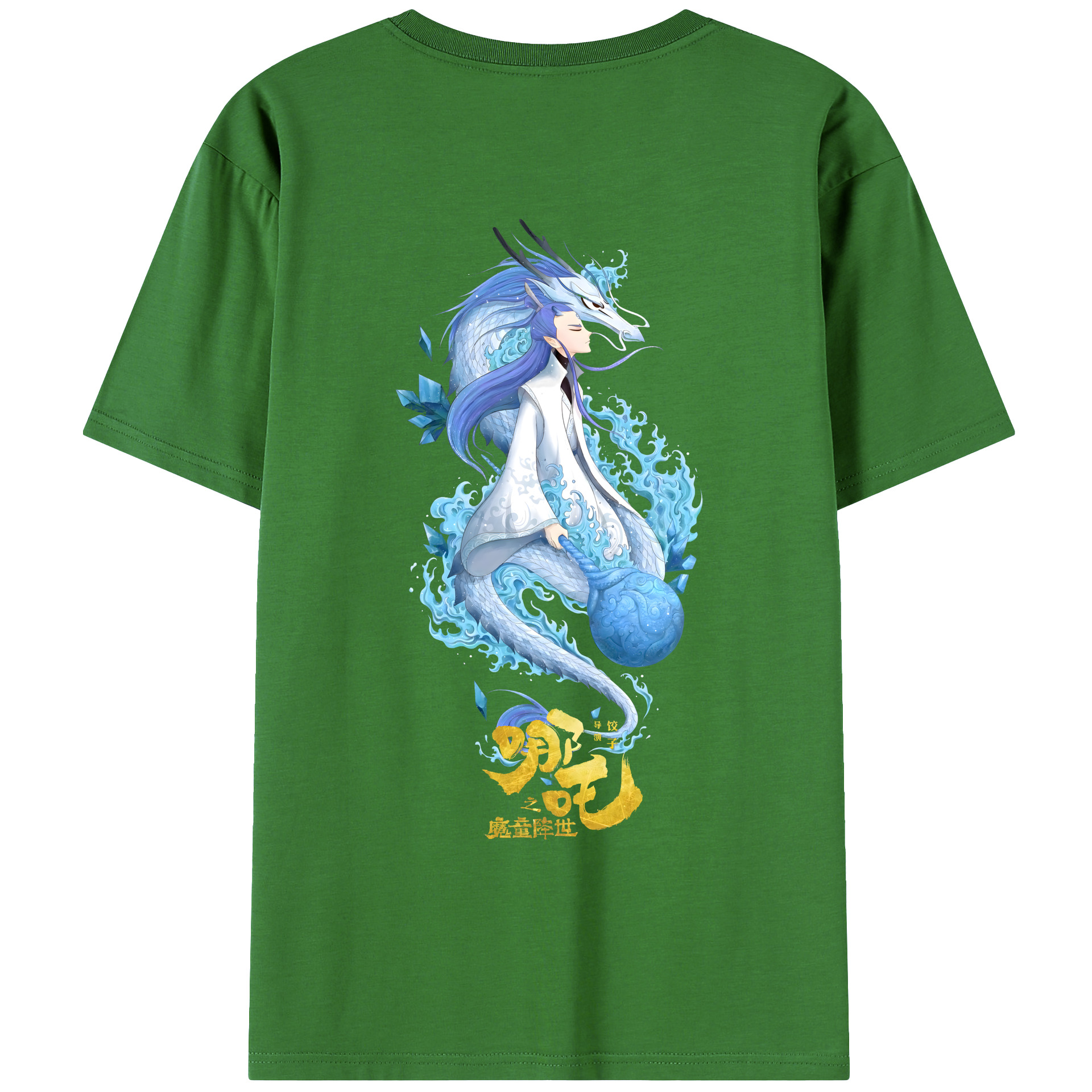 （画像用） Ne Zha 2 ナタ 魔童の大暴れ レディース半袖Tシャツ(バックプリント)